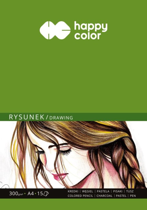 Blok do rysunku_ ART, 300g, A4, 15 ark, Happy Color HA 3730 2030-A15 Happy Color Blok do rysunku_ ART, 300g, A4, 15 ark, Happy Color HA 3730 2030-A15 Happy Color