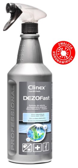 CLINEX Płyn do dezynfekcji powierzchni Dezofast 1L 77014 bezaldehydowy Clinex