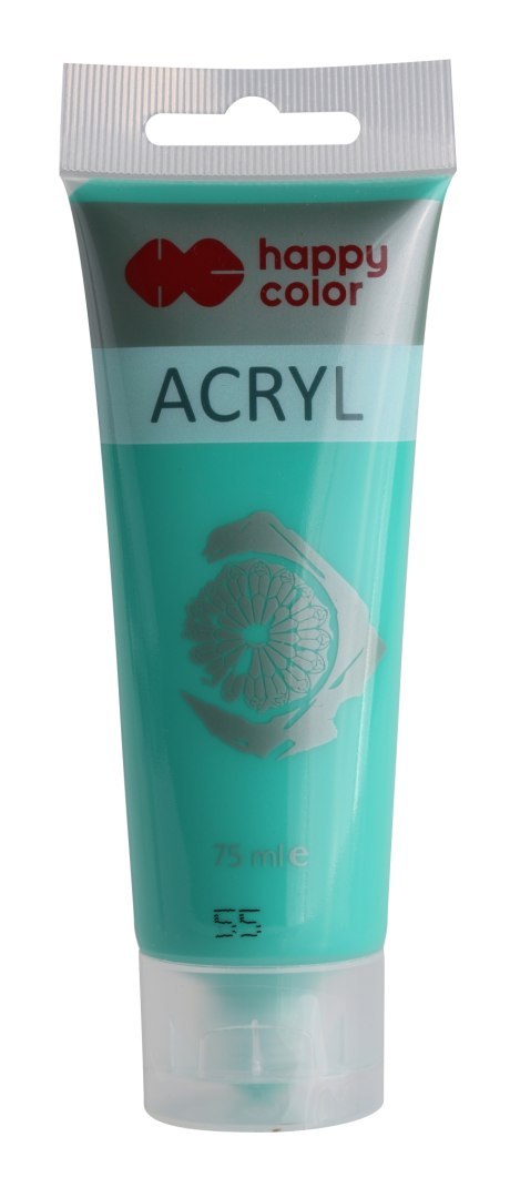 Farba akrylowa 75 ml, szmaragdowy, Happy Color HA 7370 0075-55 Happy Color