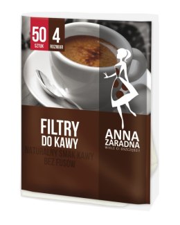 Filtr do kawy nr 4 , 50 sztuk ANNA ZARADNA Anna Zaradna