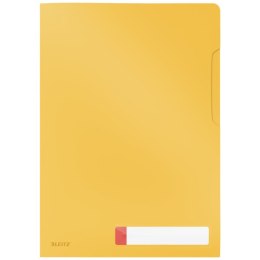 Folder A4 z kieszonką na etykietę Leitz Cosy, żółta 47080019 Leitz