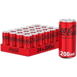 Napój COCA COLA ZERO 0.2L PUSZKA (24szt.) Coca-Cola