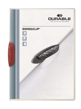 Skoroszyt SWINGCLIP 30 czerwony 226003 1-30kart DURABLE Durable