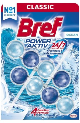 BREF Zawieszka WC POWER AKTIV 2x50g Ocean barwiące 93698 Bref