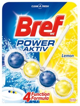 BREF Zawieszka WC POWER AKTIV 50g Lemon kulki 625197 Bref