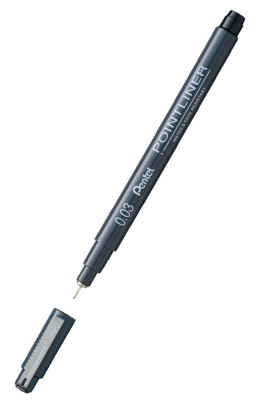 Cienkopis kalibrowany POINTLINER czarny 0,03 mm S20P-03A Pentel