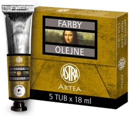 Farba olejna Astra tuba 18ml - biel cynkowa, 83410943 Astra