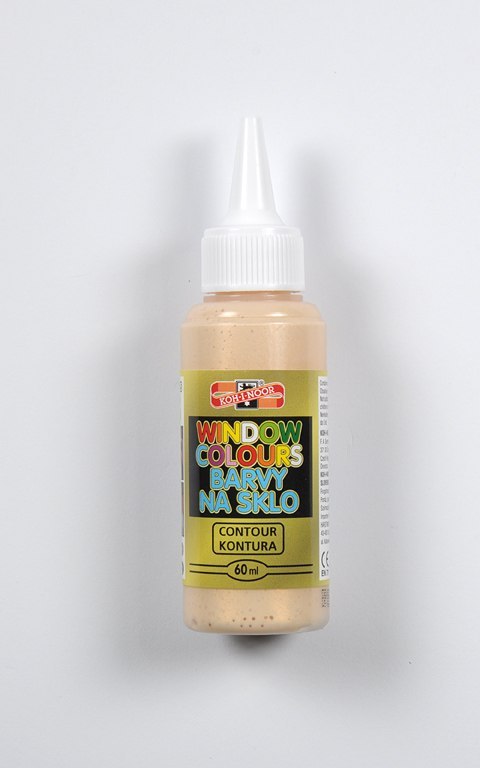 Farba witrażowa kontur.złota 60ml 9742017 Koh-i-noor Farba witrażowa kontur.złota 60ml 9742017 Koh-i-noor
