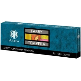 Farby tempera Astra 12 kolorów - 20 ml, 83414900 Astra