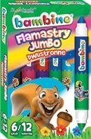 Flamastry BAMBINO dwustronne Jumbo 6 sztuk/12 kol. 5938 St.Majewski