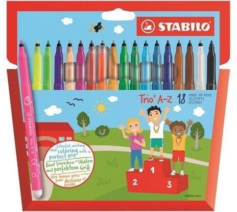 Flamastry TRIO A-Z etui kartonowe 18 szt. 378/1-18-01 STABILO Stabilo Flamastry TRIO A-Z etui kartonowe 18 szt. 378/1-18-01 STABILO Stabilo