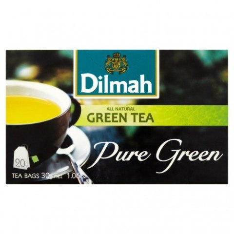 Herbata DILMAH PURE GREEN TEA ekspresowa (20 torebek) 1,5g zielona Dilmah