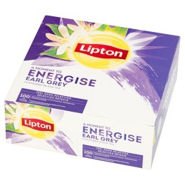 Herbata LIPTON EARL GREY (100 kopert fol.) czarna Lipton