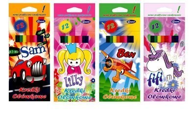 Kredki ołówkowe UNIONL, 12kolorów 170-1373 Grand