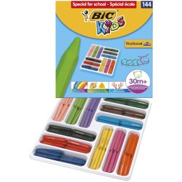 Kredki świecowe BIC Kids Plastidecor Triangle Zestaw 144szt, 8878331 Bic