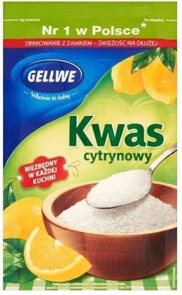 Kwasek cytrynowy w proszku 20g Gellwe