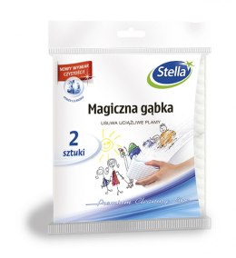 Magiczna gąbka STELLA do usuwania plam biało-niebieska 2szt. Stella