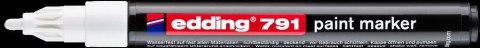 Marker EDDING lakierowy okrągła końcówka 791 biały 1-2mm Edding Marker EDDING lakierowy okrągła końcówka 791 biały 1-2mm Edding