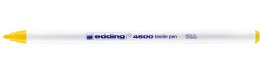 Marker do tkanin okrągła końcówka 1 mm żółty Edding 4600/005/Z Edding
