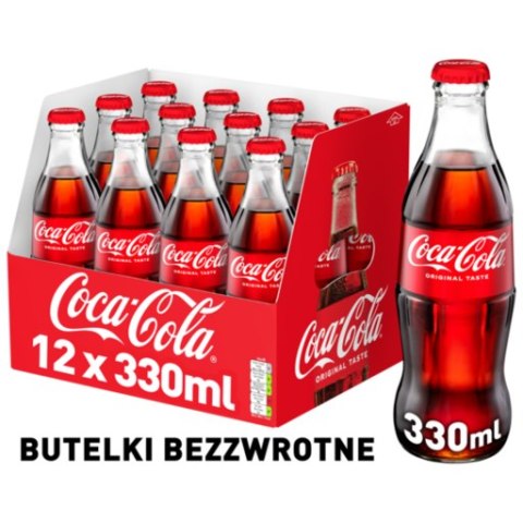 Napój COCA COLA 0.33L butelka szklana bezzwrotna 12szt. Coca-Cola