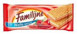 Wafle FAMILIJNE Truskawkowo-śmietankowym 180g JUTRZENKA Jutrzenka