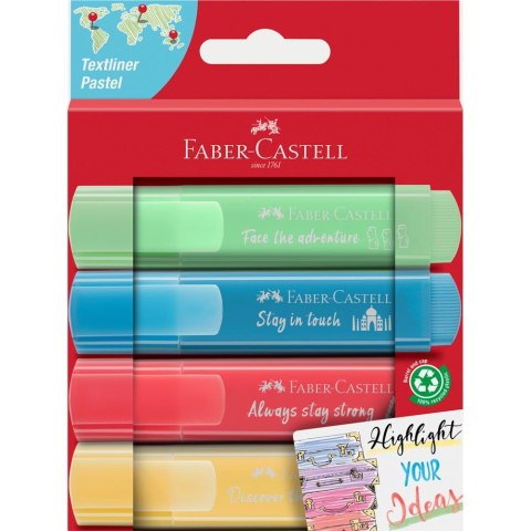 Zakreślacz 1546 pastelowy 4 kolory Faber-Castell FC 254625 Faber-Castell