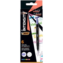 Zakreslacz Dual Tip Highligher mix 6 szt 503828 Bic