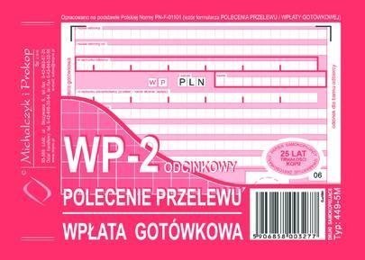 449-5M Polecenie przelewu (1+1) A6 80kartek MICHALCZYK&PROKOP Michalczyk i Prokop 449-5M Polecenie przelewu (1+1) A6 80kartek MICHALCZYK&PROKOP Michalczyk i Prokop