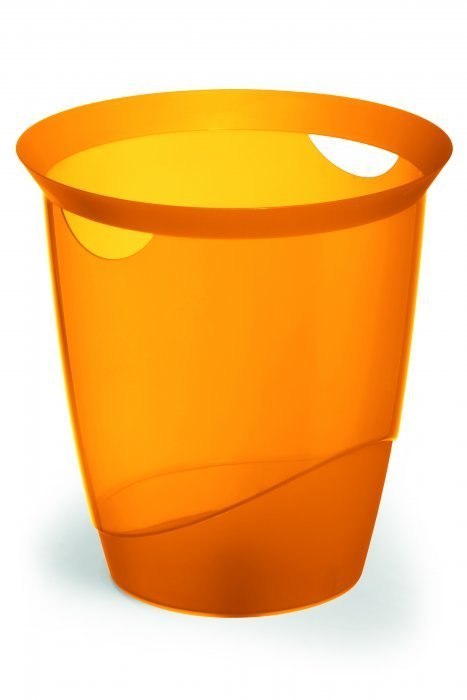Kosz na śmieci 16l pomarańczowy przezroczysty DURABLE 1701710009 Durable Kosz na śmieci 16l pomarańczowy przezroczysty DURABLE 1701710009 Durable
