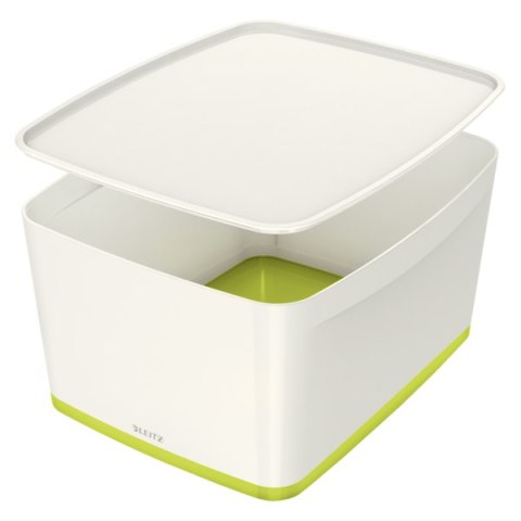 Pojemnik MyBOX duży z pokrywką biało-zielony LEITZ 52161064 (X) Leitz