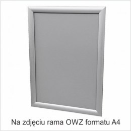 Ramka plakatowa OWZ 25mm profil alu ostre narożniki A3 TZW25/A3BG 2X3 2x3