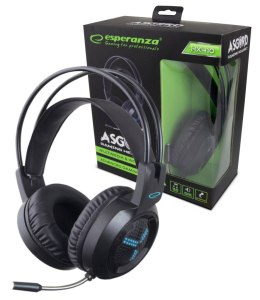 Słuchawki stereo z mikrofonem czarne GAMING ASGARD EGH410 Esperanza ESPERANZA