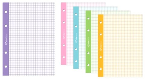 Wkład do segregatora A4 50k kolorowy margines kratka INTERDRUK Interdruk