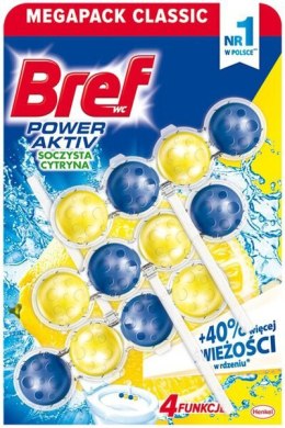 BREF Zawieszka WC POWER AKTIV 3x50g Lemon 53371 Bref