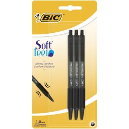 Długopis BIC Soft Feel czarny Blister 3szt, 837395 Bic