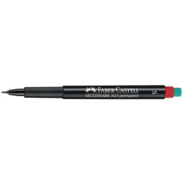 Foliopis z gumką OHP MULTIMARK S 0.4 czerwony FABER-CASTELL FC152321 Faber-Castell