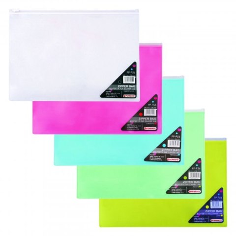 Koperta na zamek z PP A4 czerwona PENMATE TT6701 Penmate