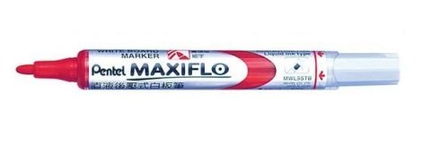 Marker suchościeralny czerwony MWL5MB PENTEL MAXIFLO(z tłoczkiem) Pentel Marker suchościeralny czerwony MWL5MB PENTEL MAXIFLO(z tłoczkiem) Pentel