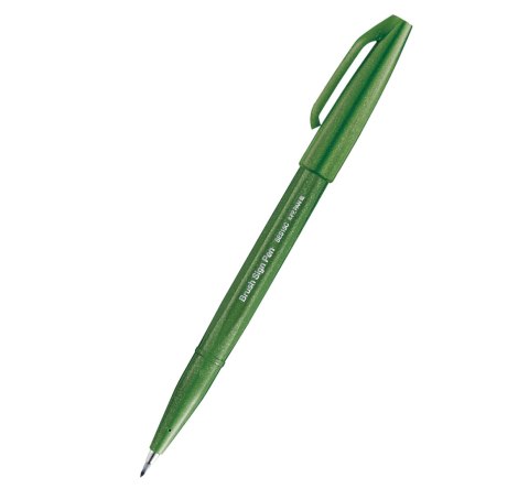 Pisak pędzelkowy do kaligrafii oliwkowy SES15C-D2X PENTEL Pentel Pisak pędzelkowy do kaligrafii oliwkowy SES15C-D2X PENTEL Pentel
