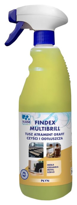 Płyn/preparat Professional DO MEBLI do czyszczenia i odtłuszczania powierzchni twardych, Tusz Atrament Grafit itp., VIJUSA 750ml Vijusa