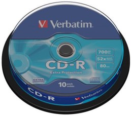 Płyta CD-R VERBATIM CAKE (10) Extra Protection 700MB x52 43437 Verbatim