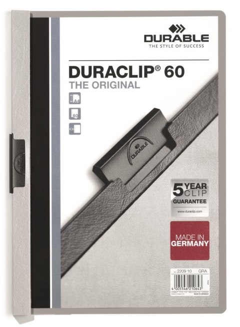 Skoroszyt DURACLIP 60 2209 szary DURABLE (X) Durable